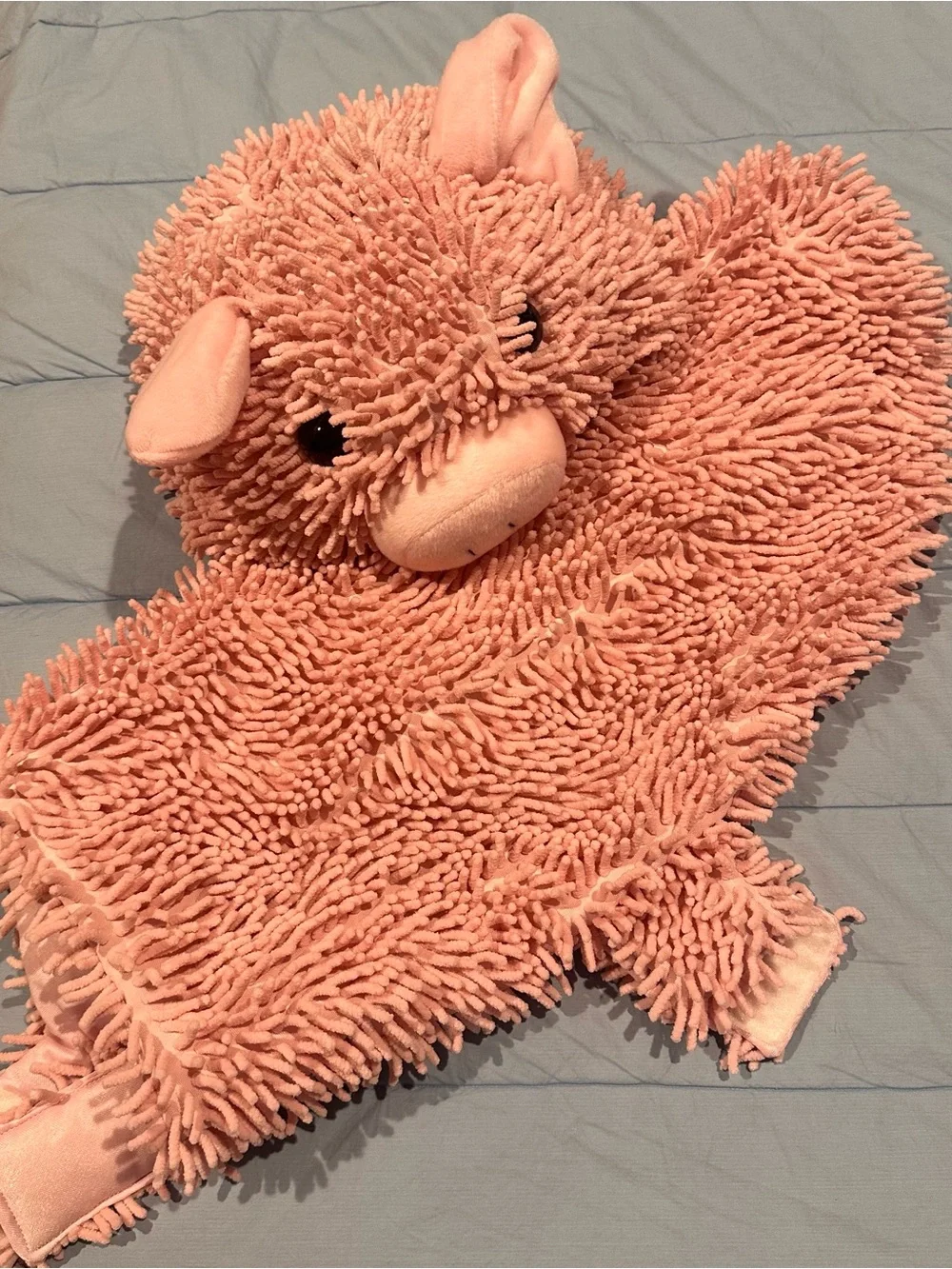 - Soft Chenille wash met pink pig dog costume